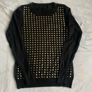 Express sweater with gold studs XS